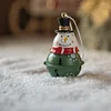 Cute Christmas Tree Snowman Elk Hanging Bells