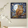 Diamond Painting-DIY Crystal Rhinestone Owl