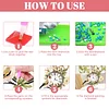 Acrylic Special Shape Flower Bird Diamond Painting Clock Ornaments Kit
