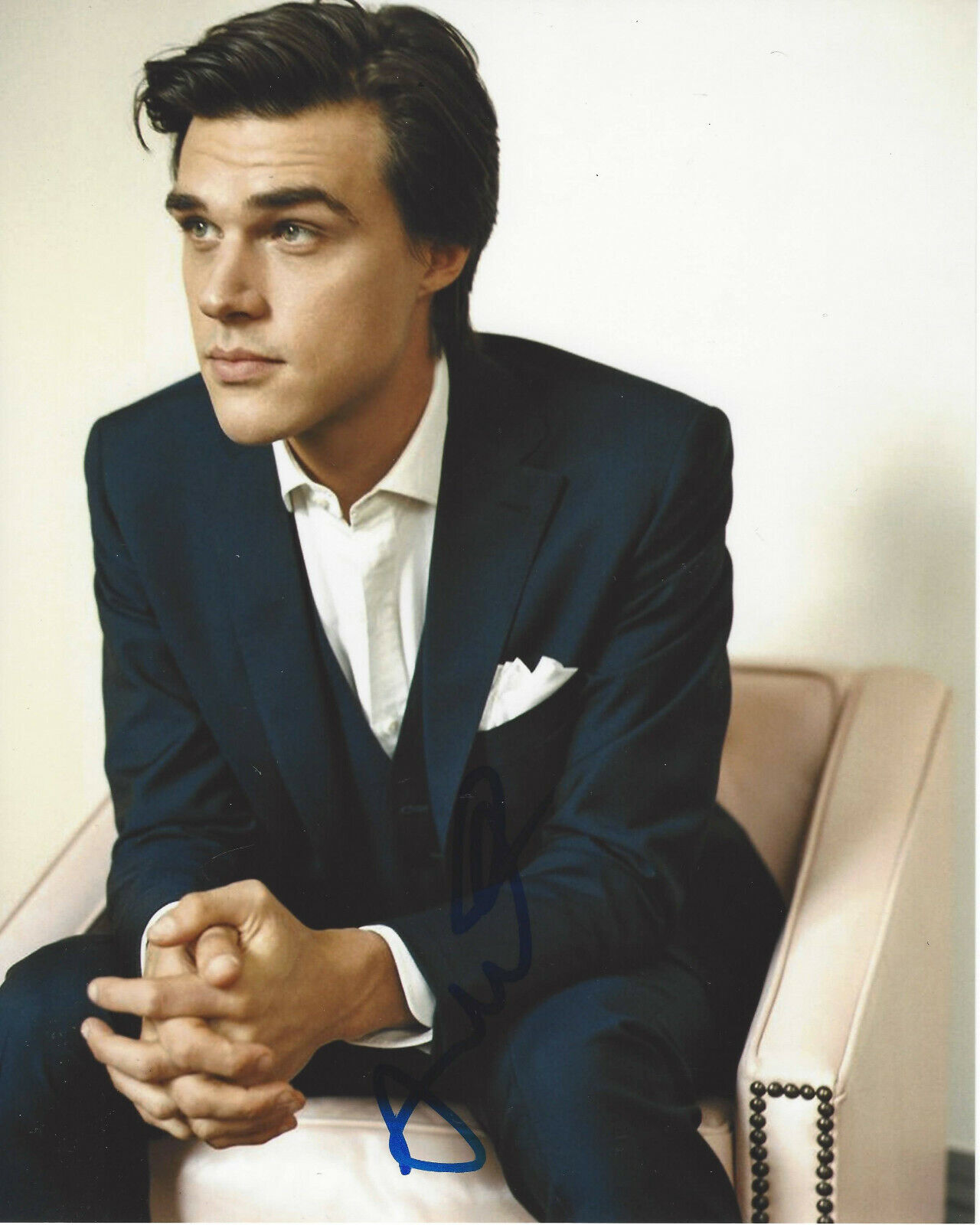 FINN WITTROCK SIGNED AUTHENTIC 'AMERICAN HORROR STORY' 8x10 Photo Poster painting 2 w/COA ACTOR