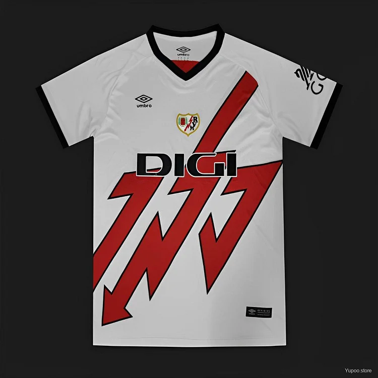 24/25 Rayo Vallecano Away White Jersey 1:1 Thai Quality