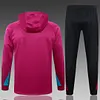 Joyfball 2024/2025 Psg Paris Saint-Germain Half-Pull Hat Style Training Suit Purple Football Shirt 1:1 Thai Quality