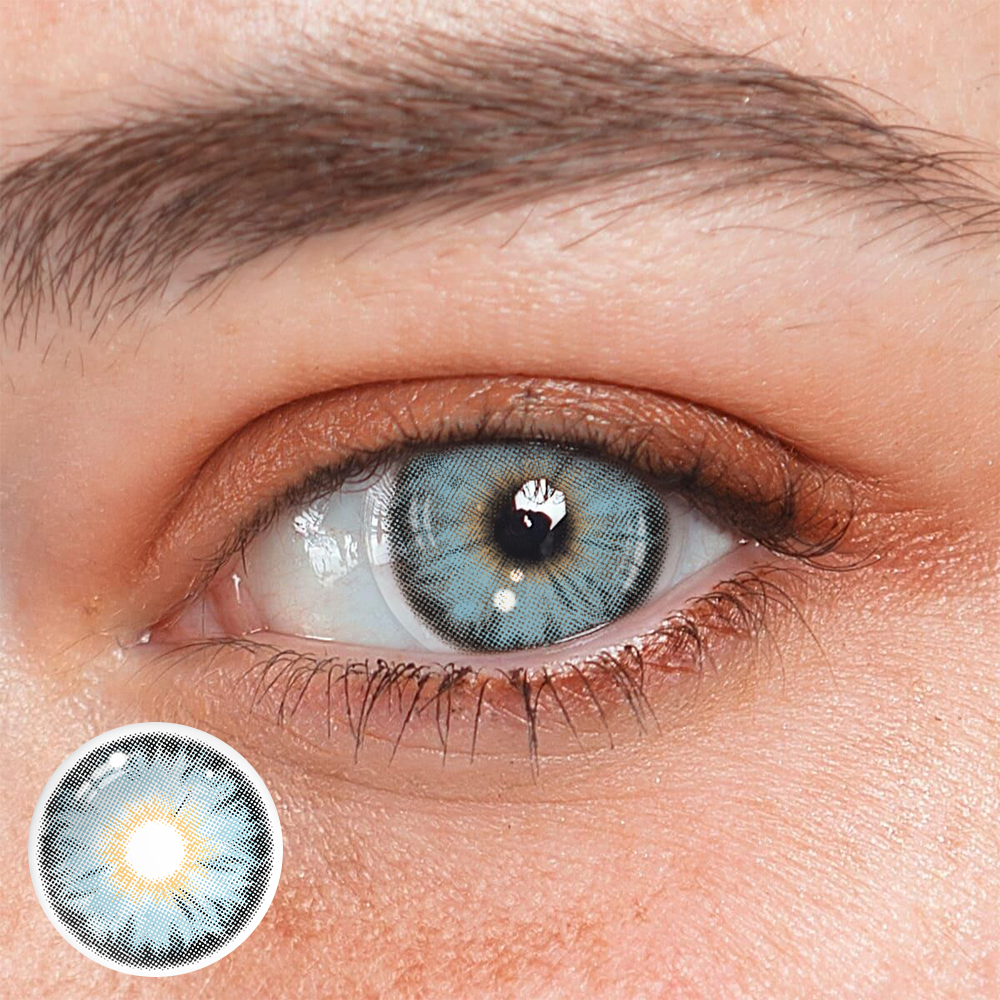 Cyrene Blue Coloured Contact Lenses