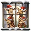 Christmas Giraffe - 18CT Counted Cross Stitch 30*30cm/11.81*11.81in