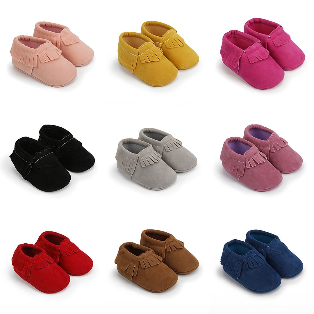 Letclo™ 2021 PU Suede Leather Soft Non-slip First Walker Baby Shoes  letclo Letclo