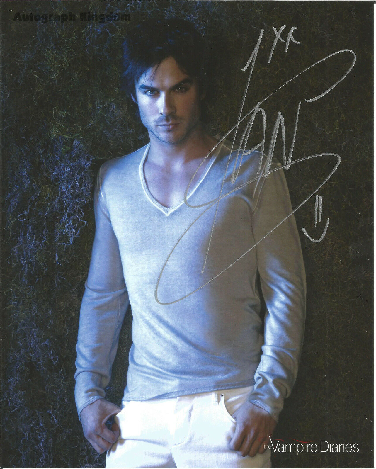 Ian Somerhalder The Vampire Diaries / V Wars 8 x 10 Autographed Photo Poster painting (PP)