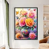 Peony Vase-11CT Stamped Cross Stitch 50*70cm/19.69*27.56in(Big Size) tapestrymarket
