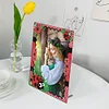 Floral Special Shape Diamond Painting Photo Frame Home Decor Gift (Ladybug)