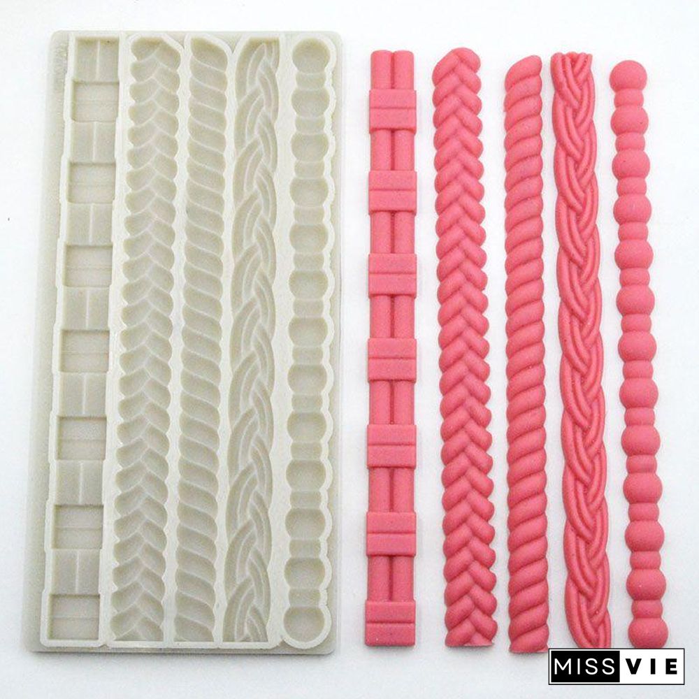 Silicone Pie Crust Mold for Pastry Fondant Mold Stamper Baking Toppers