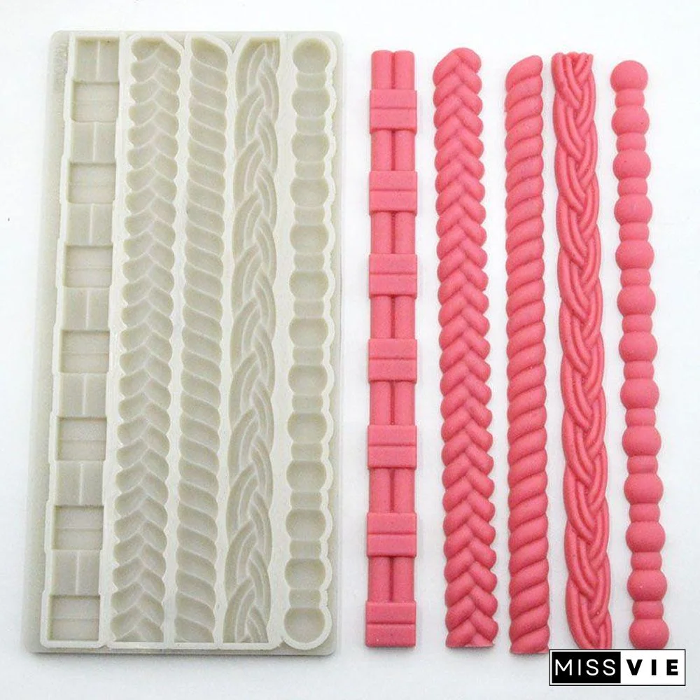 Silicone Pie Crust Mold for Pastry Fondant Mold Stamper Baking Toppers