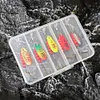 5pcs Metal Spoon Spinner Fishing Lure with Tackle Box Fishing Wobblers Hard Bait