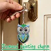 1PC, porte-cl&eacute;s DIY 3D en diamant avec boucle homard, porte-cl&eacute;s double face en diamant avec cha&icirc;ne &agrave; ressorts, mosa&iuml;que de diamants en cristal &agrave; ressorts, cadeau unique fait main