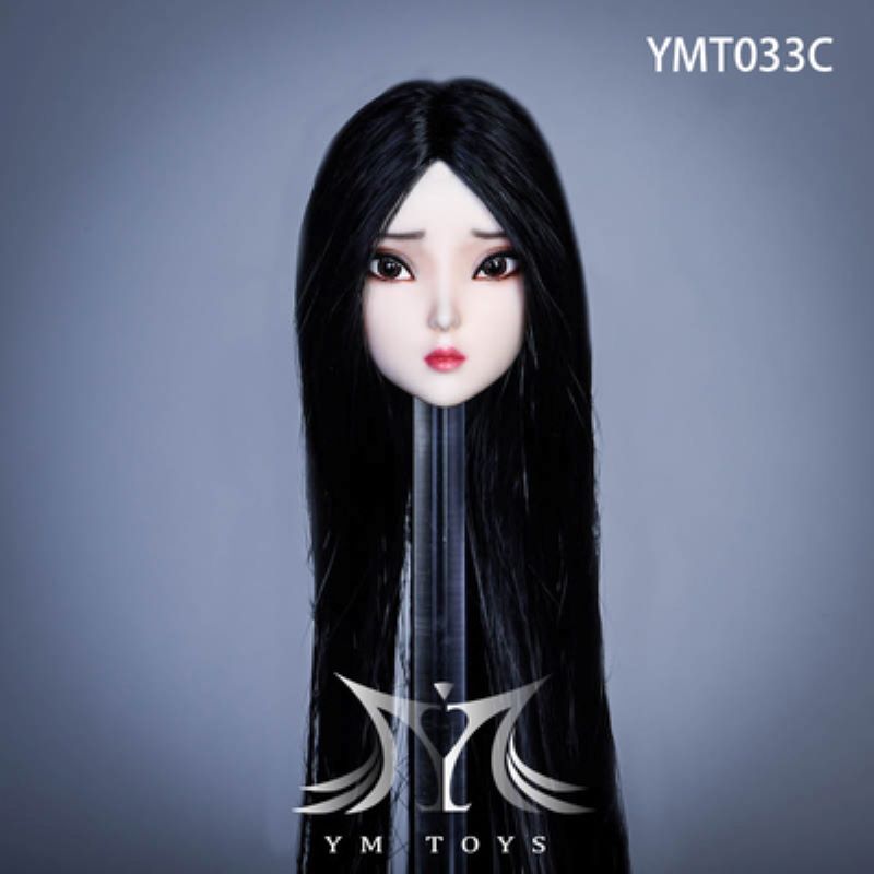 YMTOYS YMT033 1/6 Chinese Style Female Soldier's Head Sculpture Su Er Fit 12inch Plain Body-aliexpress