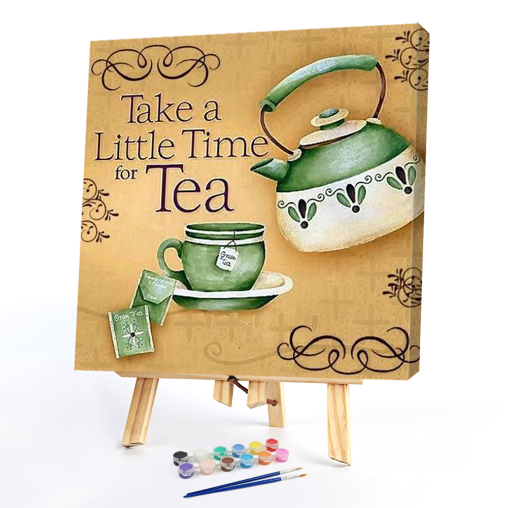 

20*20CM - Paint By Numbers - Tea Cup, 501 Original