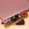 2pcs 5D DIY Special Shaped Diamond Painting Leather Flower Tassel Art Book Marks