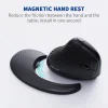 Thumb Roller Ergonomic Three-mode Bluetooth Charging Grip Vertical Mouse