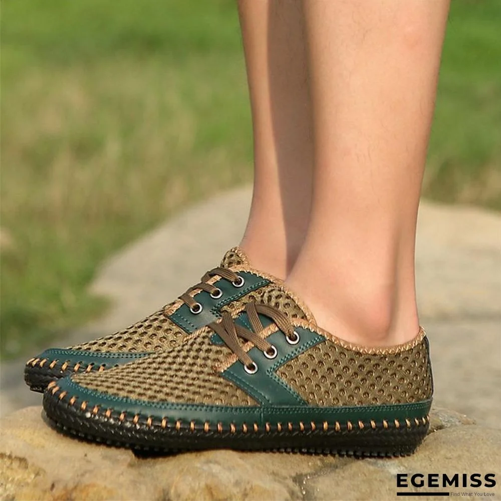 Men's Breathable Casual Flats Loafers Mesh Comfortable Soft Shoes | EGEMISS