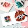 6Pcs Diamond Painting Football Match Greeting Card Set with Envelopes for Beginner Adult Holiday Gifts