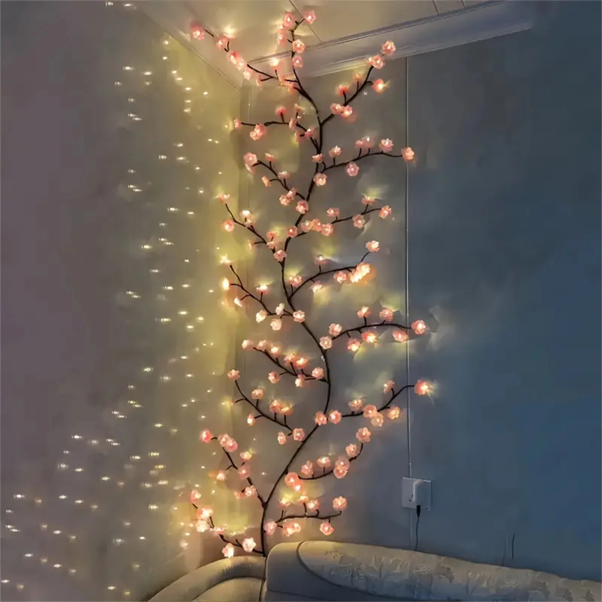 Tegooe USB Powered Cherry Blossom Branch Lights - 96 LEDs
