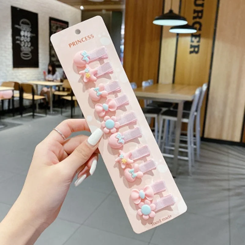 5/15 Pcs/Set Girls Cute Cartoon Animals Fruit 5 Cm Hairpins Children Lovely Hair Clips Barrettes Gift Kids Hair Accessories Gift