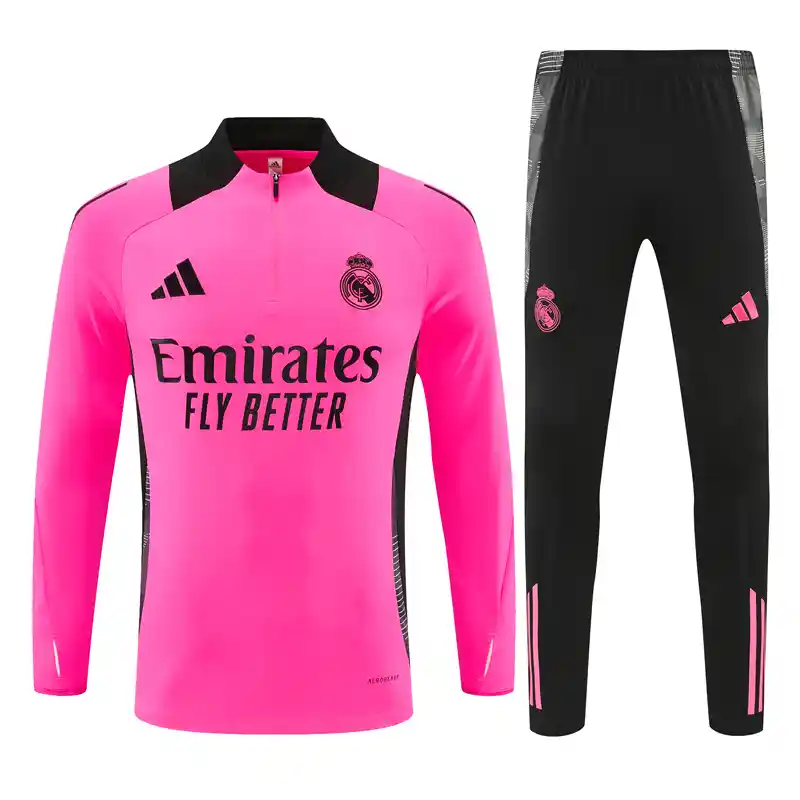 24/25 Real Madrid Rose Red Track Jacket