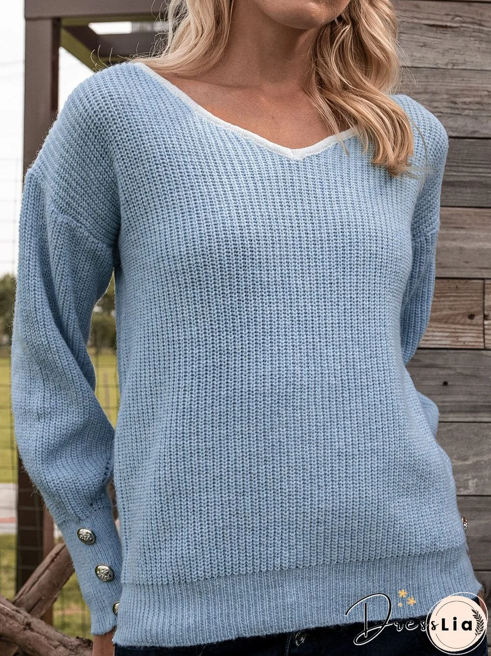 Knitted Long Sleeve Sweater