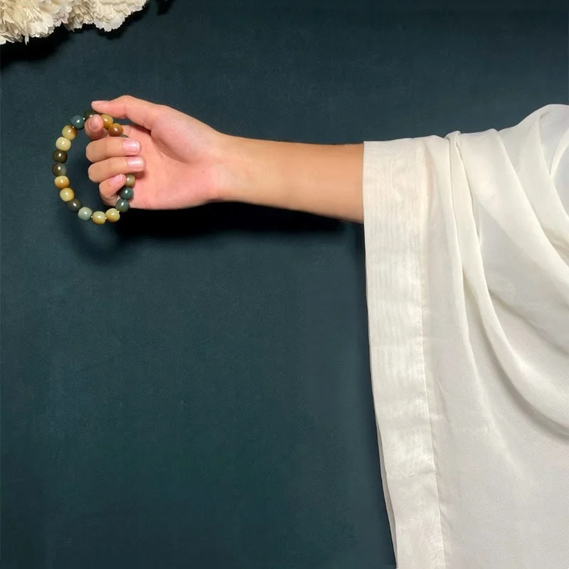 Peace Wisdom Bracelet Wrist Mala 108 Mala Beads Bodhi Seed Pocket Mala