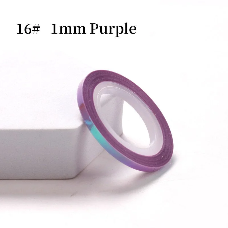 Nude Color Silver Nail Striping Tape Line 1mm 2mm 3mm Sticker Pink Yellow Shiny Stickers DIY Decors Tool Nail Art Decoration-Nail Inspo