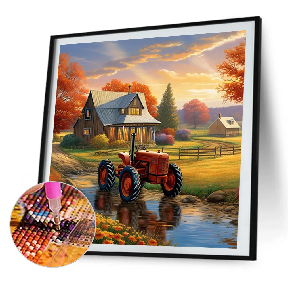 2pcs Diamond Painting - Full Round Drill - Scenery(Canvas|30*30cm)