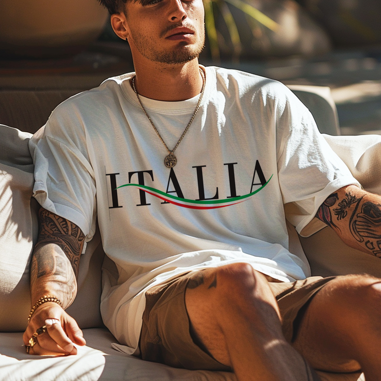 Vintage Italian Printed T-shirt - Helixace