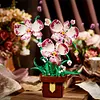 Artificial Flower Building Blocks for Adults Women for Home Office Decor(Orchid)