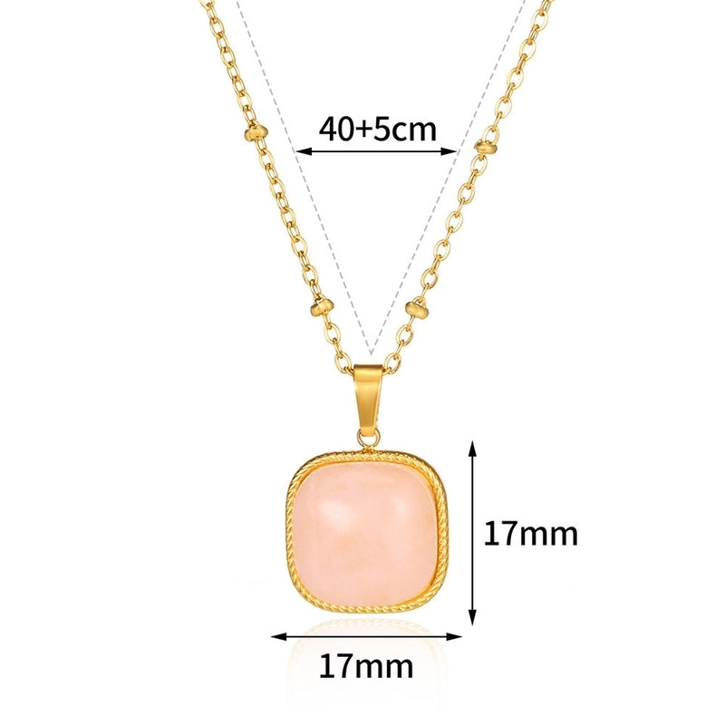 Bohemian Round 304 Stainless Steel Plating Pendant Necklace