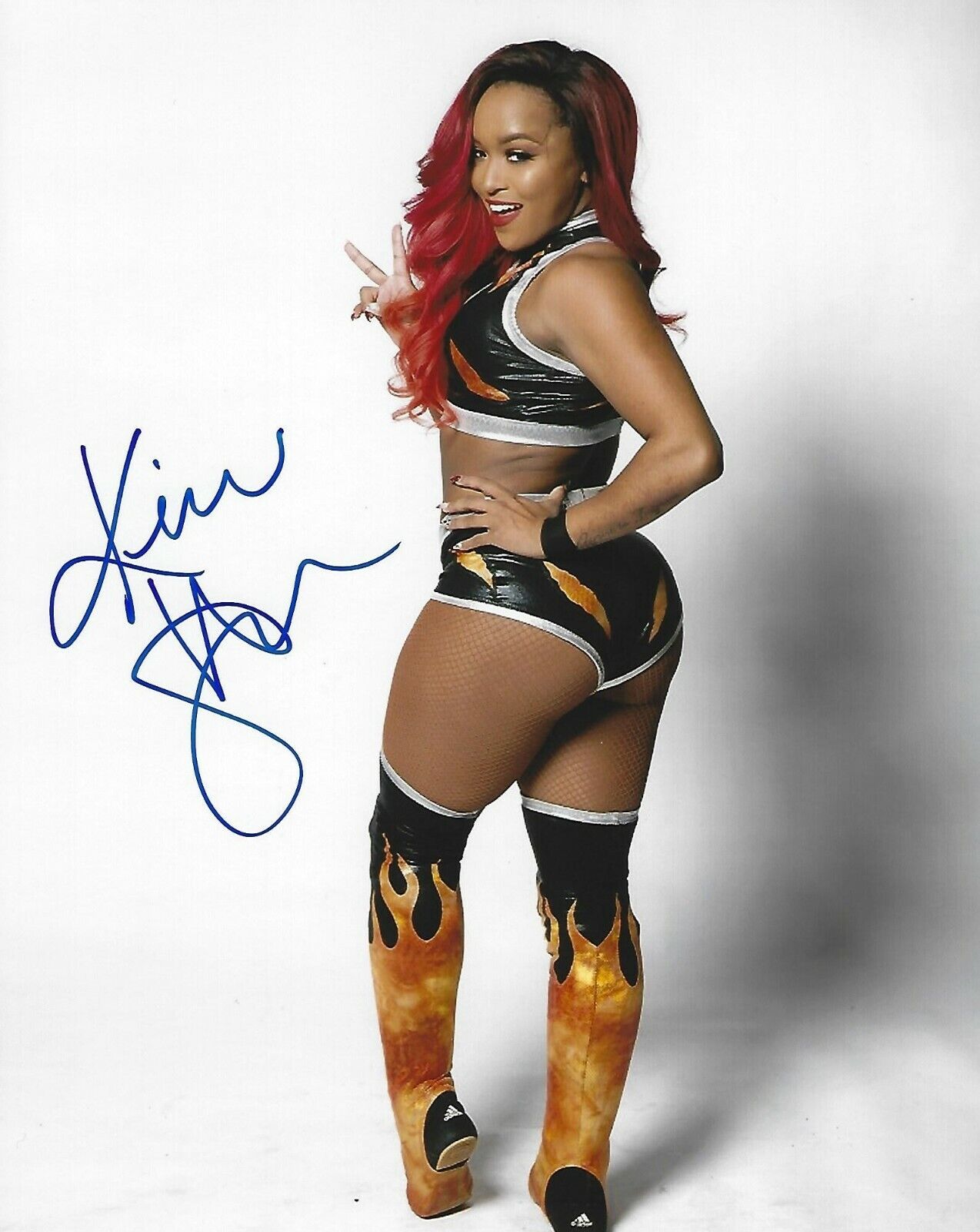 Kiera Hogan Signed 8x10 Photo Poster painting WOW Impact Pro Wrestling Star Picture Autograph 21