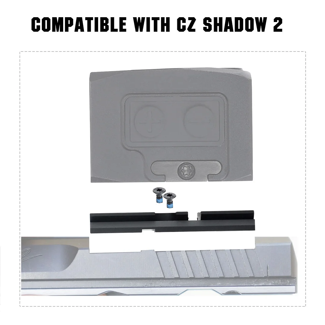 ohhunt® Adapter Plate CZ Shadow 2 Optic Ready and Holosun 407K/507K/EPS Carry/EPS/RomeoZero