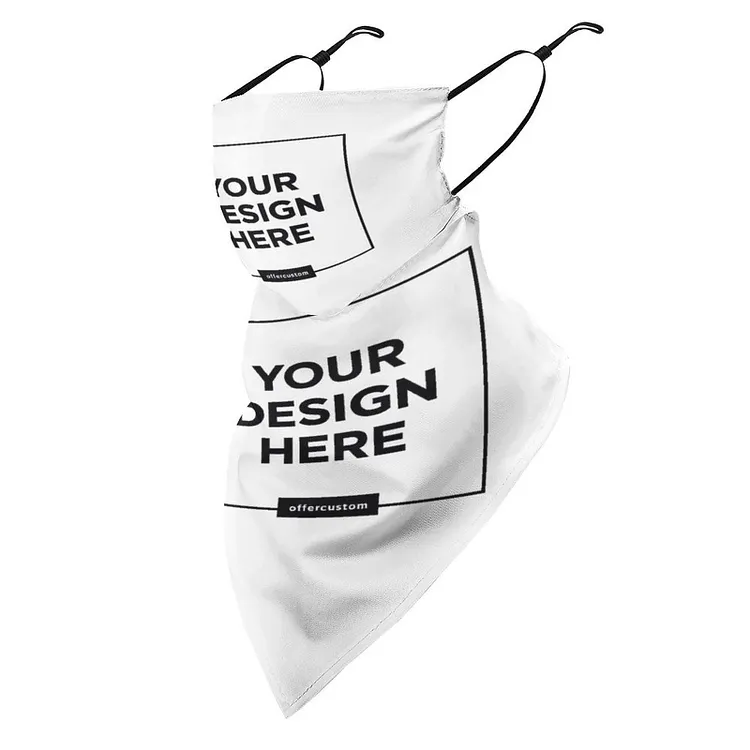 Personalized  Design Ear Loop Bandana
