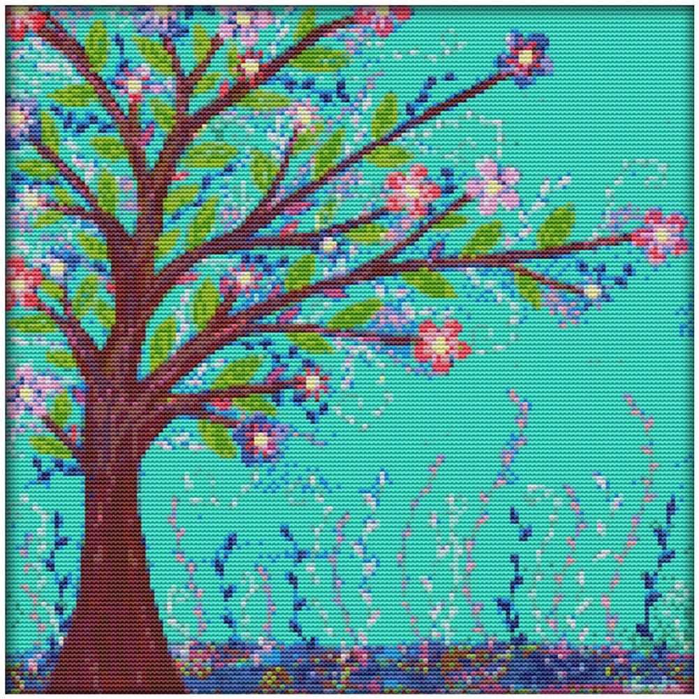 

Yearning For Spring - 14CT Stamped Cross Stitch - 36*36cm, 501 Original