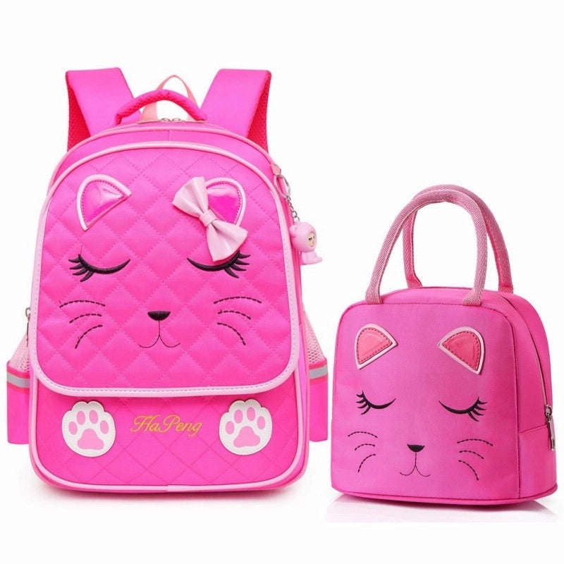Waterproof Cartoon Solid Color School Daily Kids Backpack