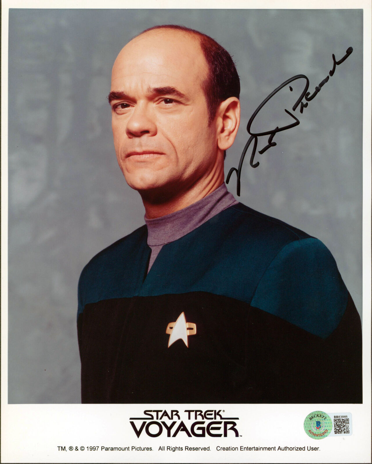 Robert Picardo Star Trek Voyager Authentic Signed 8x10 Promo Photo Poster painting BAS #BB83046