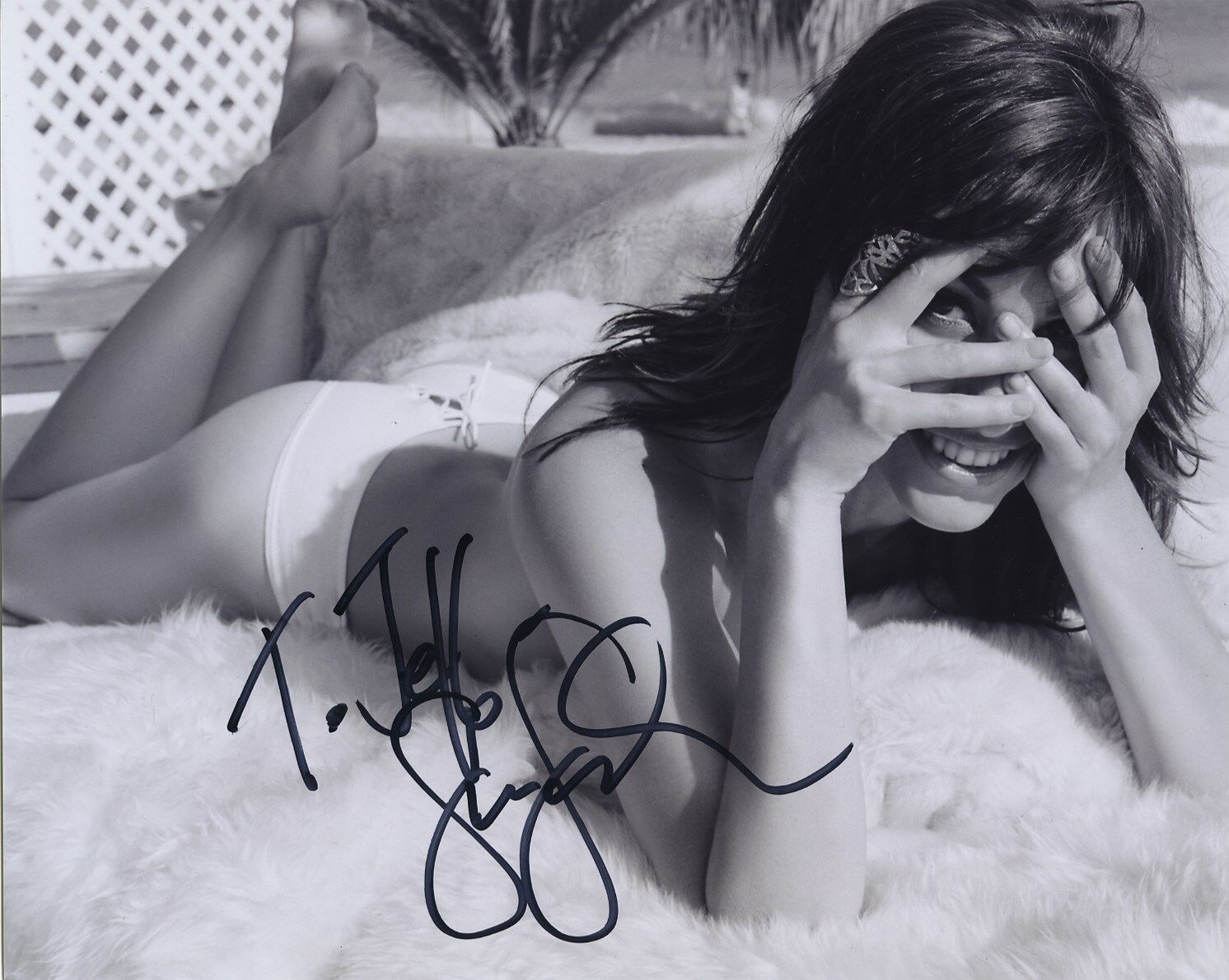 GINA GERSHON SIGNED AUTOGRAPHED SEXY HOT Photo Poster painting WOW!! TO JEFF