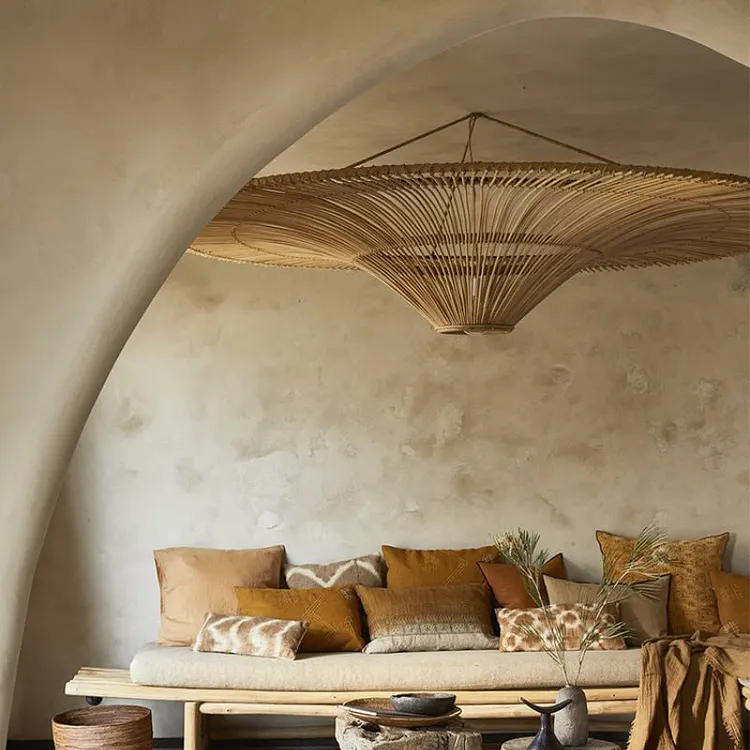 Large Modern Rattan Pendant Light Ceiling Lampshade 100CM