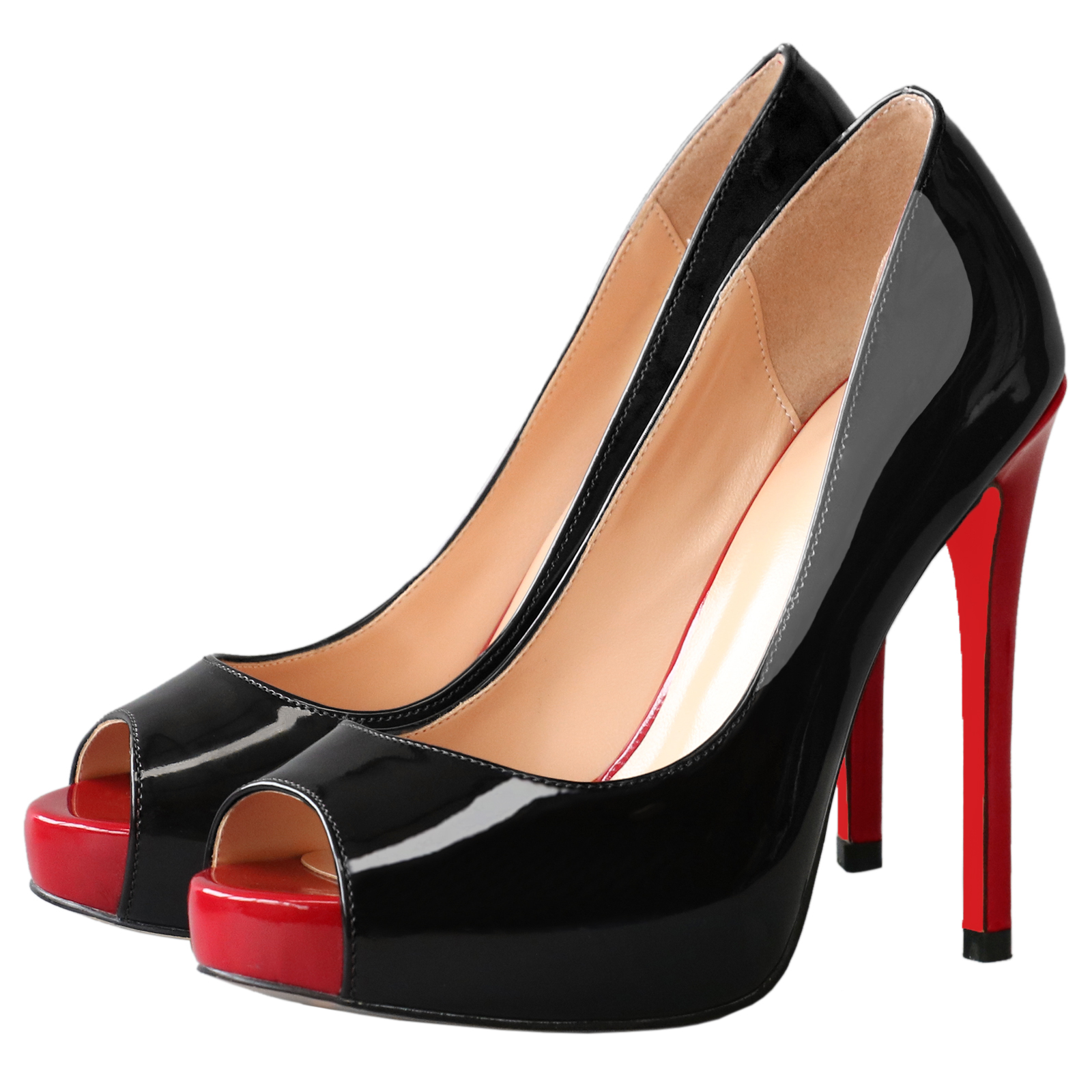 120mm Red Bottom Women's Platforms Heels Party Wedding Pumps-MERUMOTE