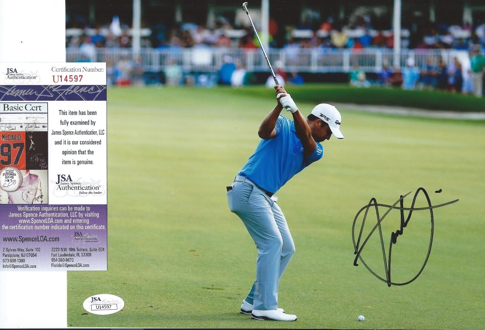 XANDER SCHAUFFELE Signed Autographed 8x10 Photo Poster painting PGA Golf ROY Masters JSA COA 2