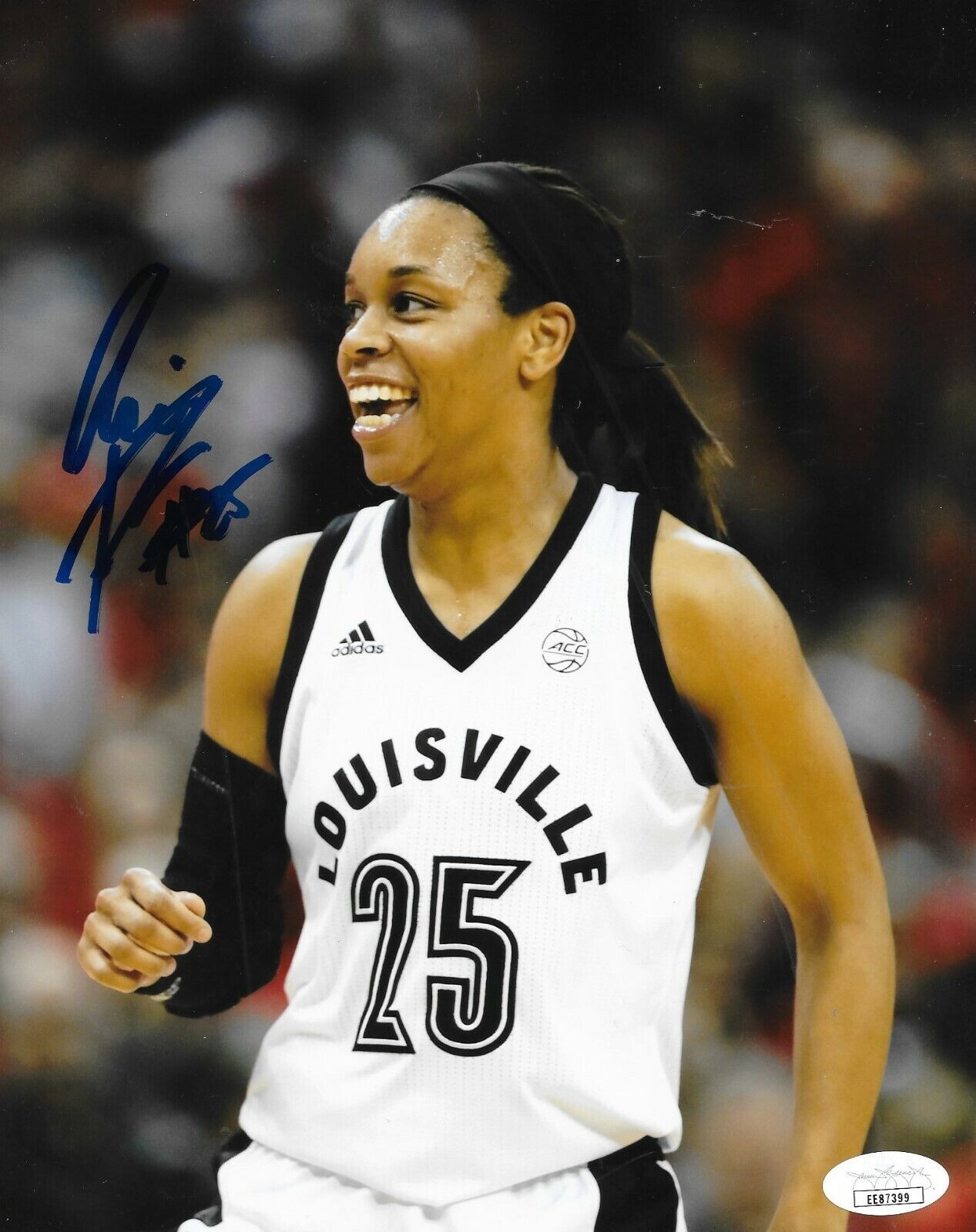 Asia Durr NY Liberty signed Louisville Cardinals 8x10 Photo Poster painting autographed JSA