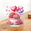 DIY Flower Cake Acrylic Special Shape Diamond Painting Desktop Ornaments