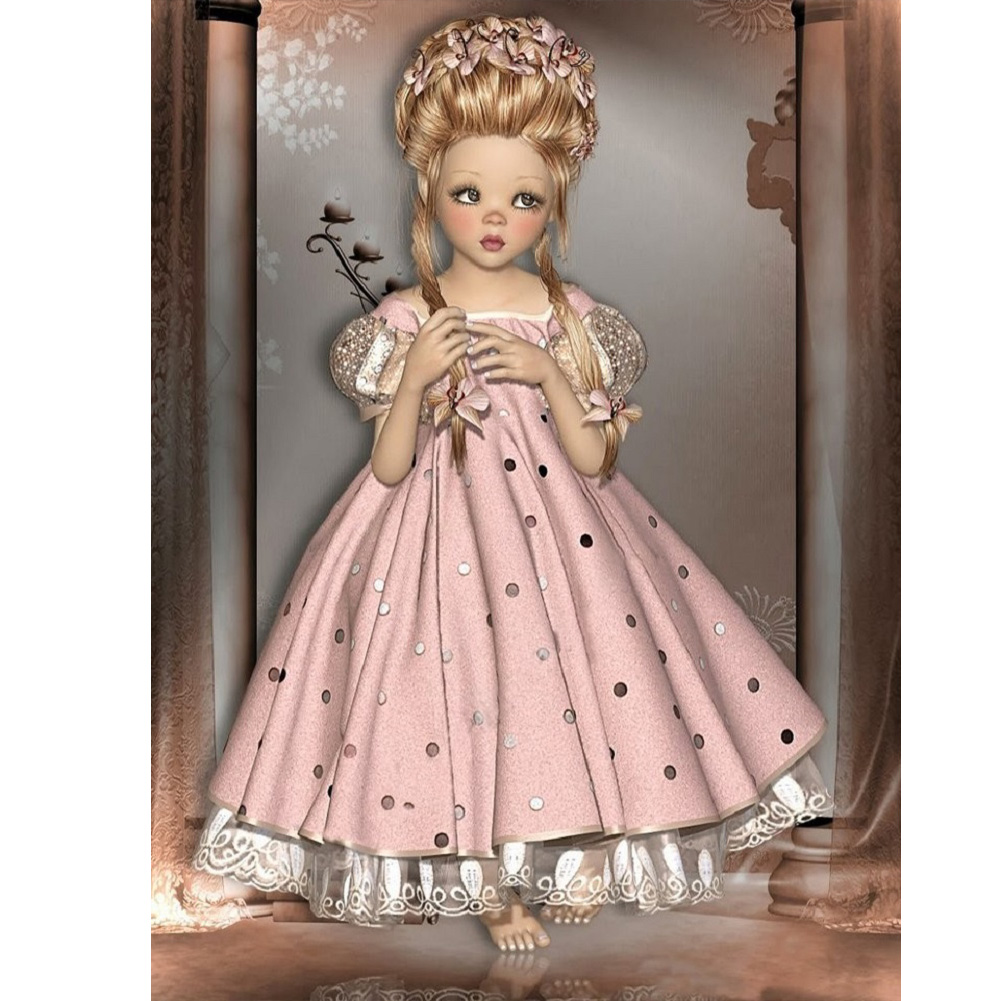 

(Multi-Size) Fairy Girl - Round/Square Drill Diamond Painting, Round diamond 30*40cm, 501 Original