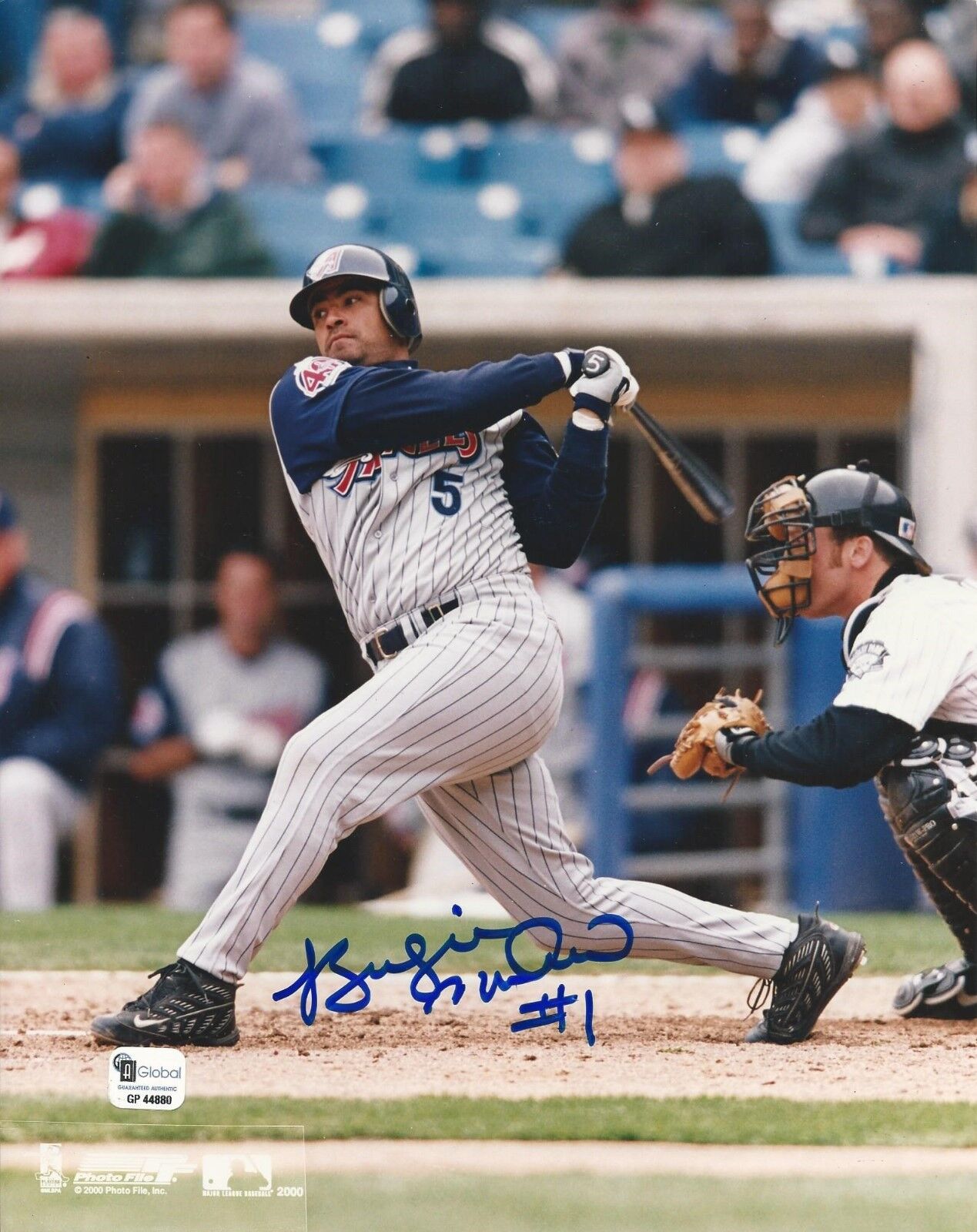 Benjie Molina Anaheim Angels signed 8x10 Photo Poster painting GAI Cert# GP44880