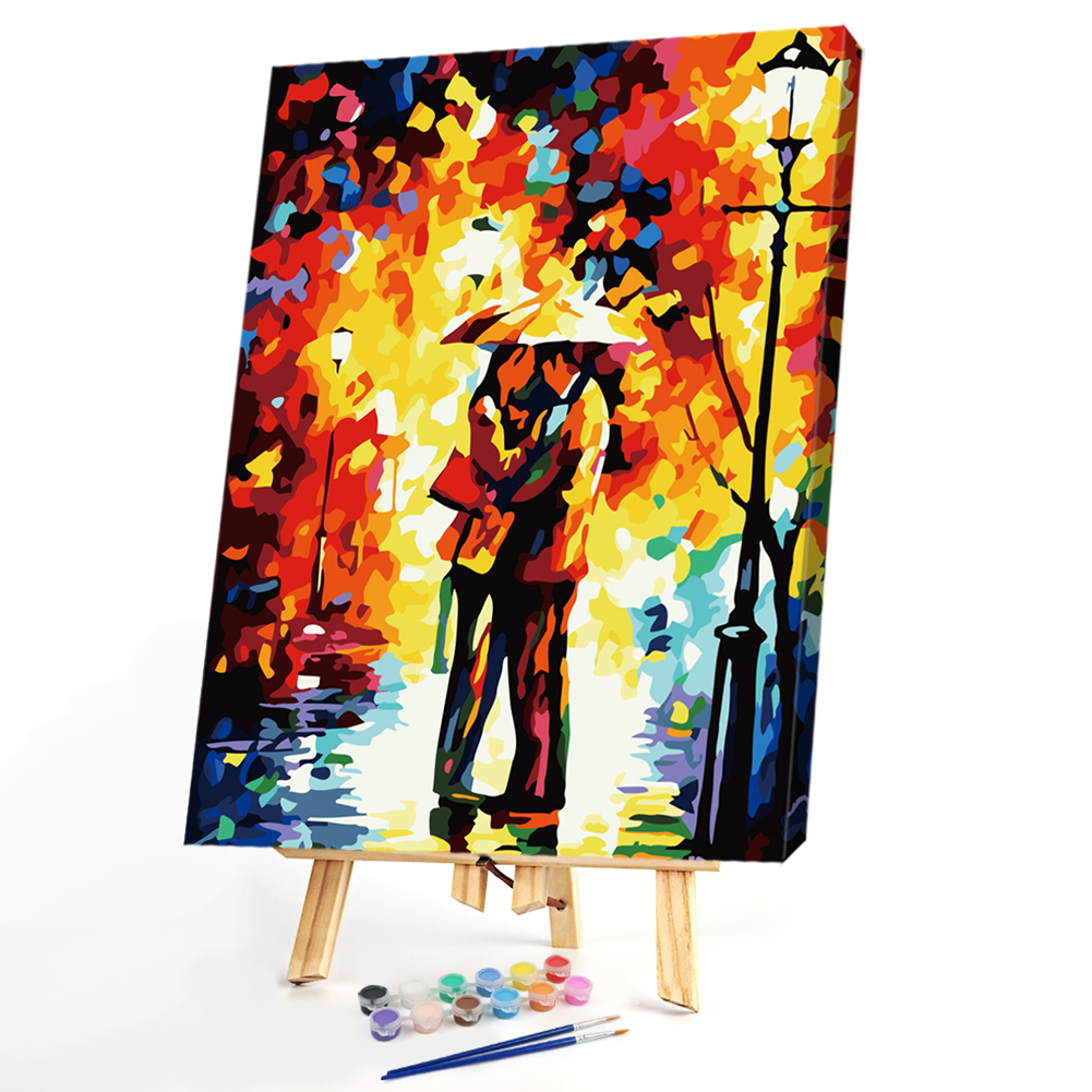 

40x50cm - Paint By Numbers Raining Lovers, 501 Original