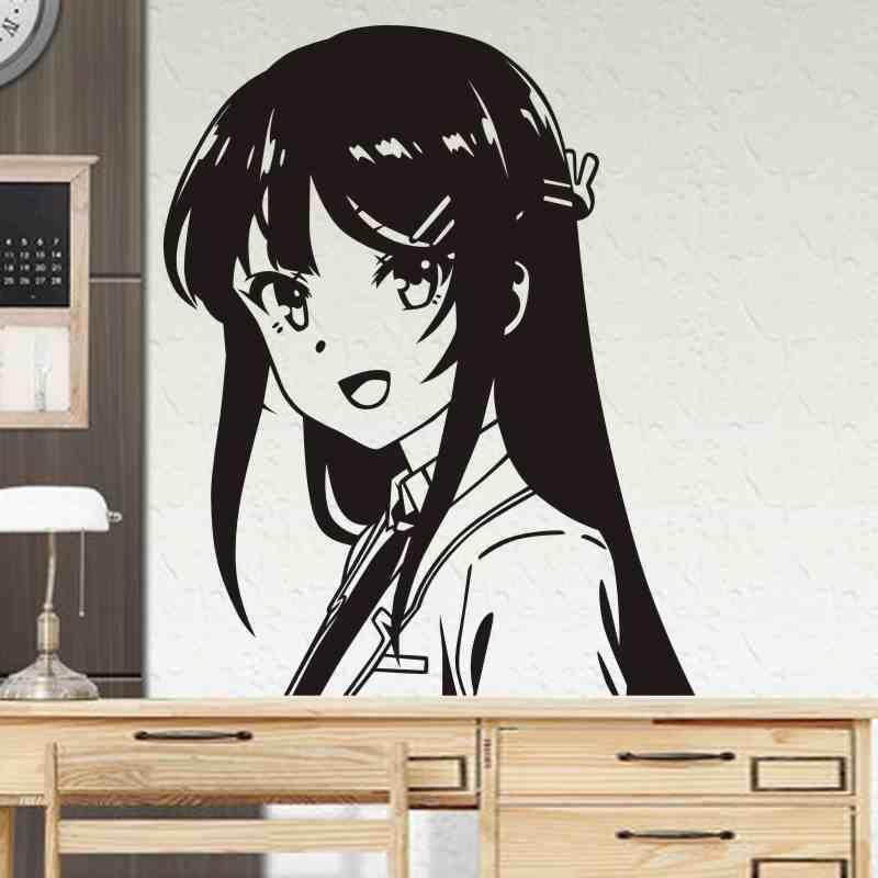 Rascal Does Not Dream of Bunny Girl Senpai Mai Sakurajima Wallpaper Sticker weebmemes