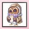 Owl - 18CT Stamped Cross Stitch 20*20cm/7.87*7.87in