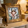 Noble blanche en forme sp&eacute;ciale 5d &agrave; pierres partielles DIY peintures de diamants peintures d&rsquo;art pr&eacute;cieux pour adultes d&eacute;butants d&eacute;coration int&eacute;rieur